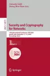 Security and Cryptography for Networks cover