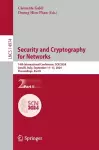 Security and Cryptography for Networks cover