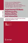 Experimental IR Meets Multilinguality, Multimodality, and Interaction cover