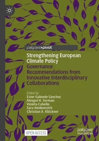 Strengthening European Climate Policy cover