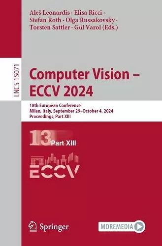 Computer Vision – ECCV 2024 cover