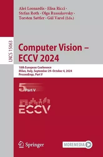 Computer Vision – ECCV 2024 cover
