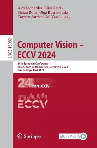 Computer Vision – ECCV 2024 cover