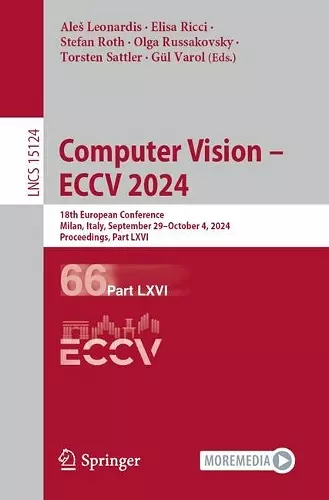 Computer Vision – ECCV 2024 cover