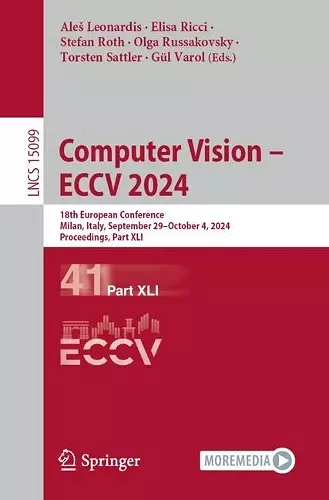 Computer Vision – ECCV 2024 cover