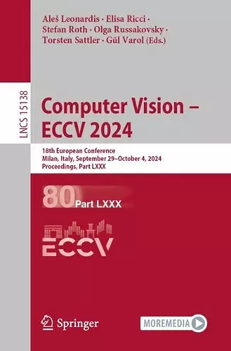 Computer Vision – ECCV 2024 cover