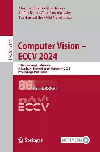 Computer Vision – ECCV 2024 cover