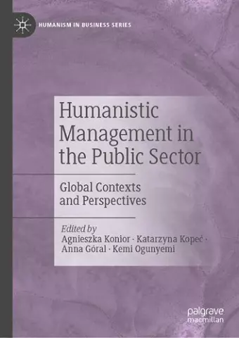 Humanistic Management in the Public Sector cover