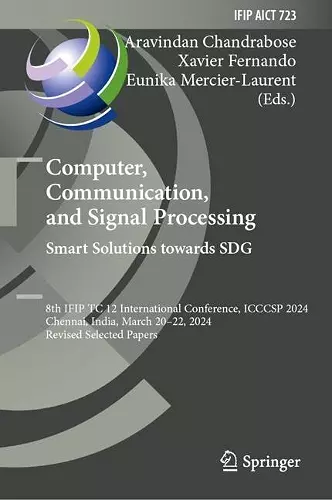 Computer, Communication, and Signal Processing. Smart Solutions Towards SDG cover