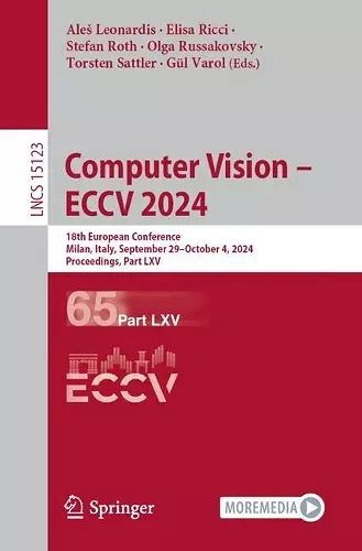 Computer Vision – ECCV 2024 cover