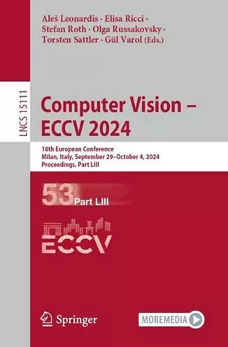 Computer Vision – ECCV 2024 cover