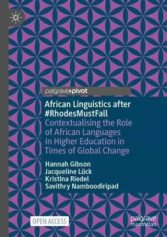 African Linguistics after #RhodesMustFall cover