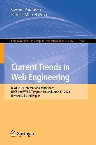 Current Trends in Web Engineering cover