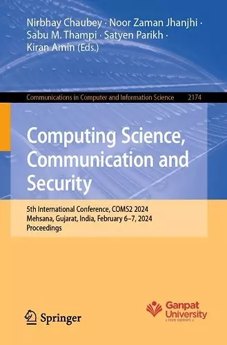 Computing Science, Communication and Security cover
