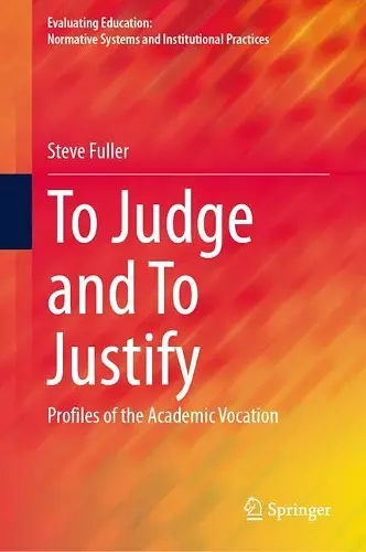 To Judge and To Justify cover