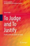 To Judge and To Justify cover