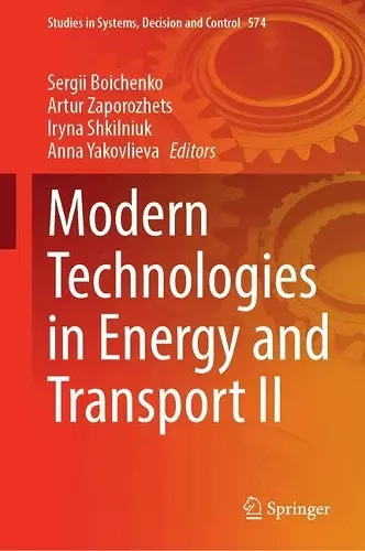 Modern Technologies in Energy and Transport II cover