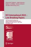 HCI International 2024 – Late Breaking Papers cover