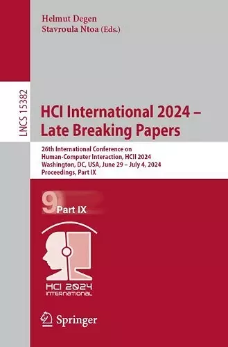 HCI International 2024 – Late Breaking Papers cover