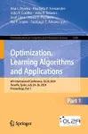 Optimization, Learning Algorithms and Applications cover