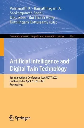 Artificial Intelligence and Digital Twin Technology cover