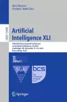 Artificial Intelligence XLI cover