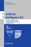 Artificial Intelligence XLI cover