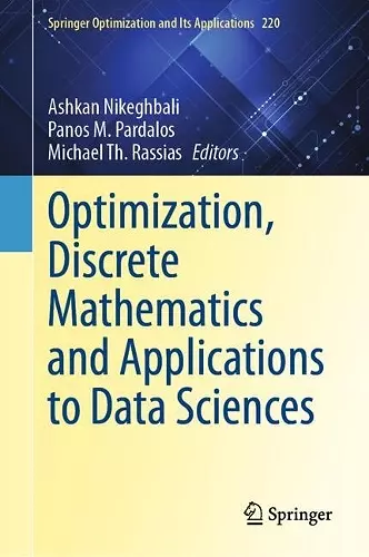 Optimization, Discrete Mathematics and Applications to Data Sciences cover