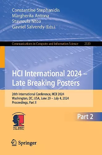 HCI International 2024 – Late Breaking Posters cover