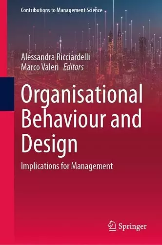 Organisational Behaviour and Design cover