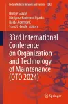 33rd International Conference on Organization and Technology of Maintenance (OTO 2024) cover
