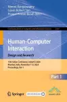 Human-Computer Interaction. Design and Research cover