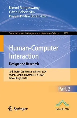 Human-Computer Interaction. Design and Research cover