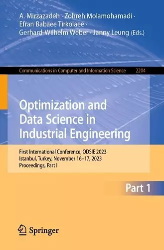 Optimization and Data Science in Industrial Engineering cover