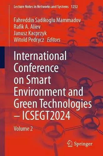 International Conference on Smart Environment and Green Technologies – ICSEGT2024 cover