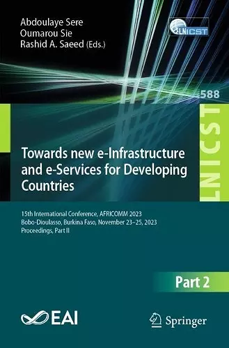 Towards new e-Infrastructure and e-Services for Developing Countries cover
