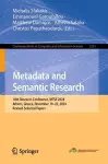 Metadata and Semantic Research cover
