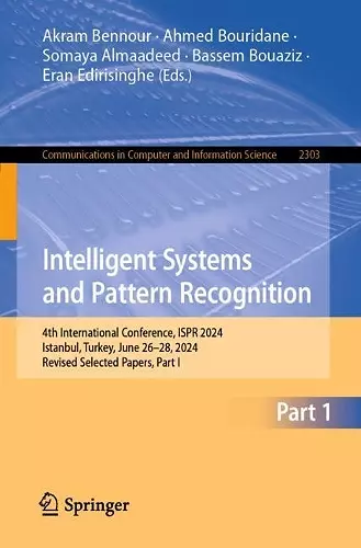 Intelligent Systems and Pattern Recognition cover