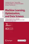 Machine Learning, Optimization, and Data Science cover