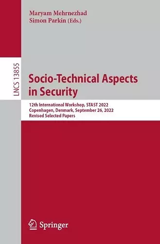 Socio-Technical Aspects in Security cover