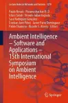 Ambient Intelligence – Software and Applications – 15th International Symposium on Ambient Intelligence cover