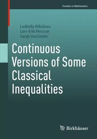 Continuous Versions of Some Classical Inequalities cover