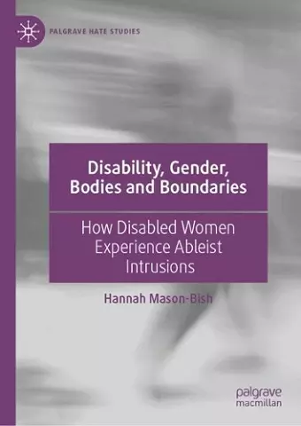 Disability, Gender, Bodies and Boundaries cover