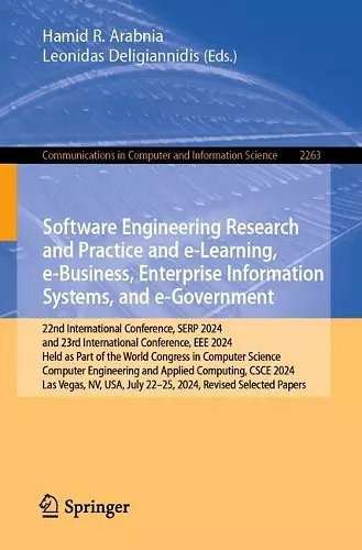 Software Engineering Research and Practice and e-Learning, e-Business, Enterprise Information Systems, and e-Government cover