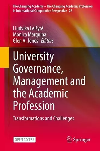 University Governance, Management and the Academic Profession cover