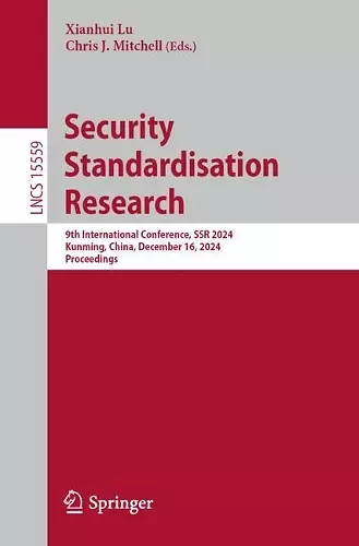 Security Standardisation Research cover