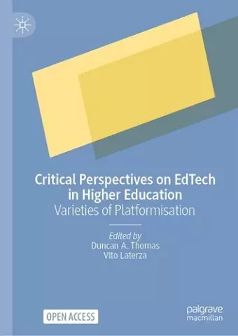 Critical Perspectives on EdTech in Higher Education cover