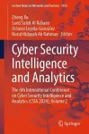 Cyber Security Intelligence and Analytics cover
