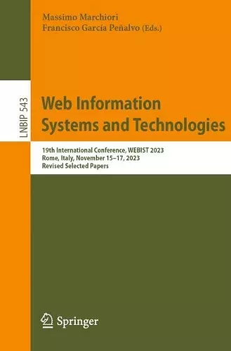 Web Information Systems and Technologies cover