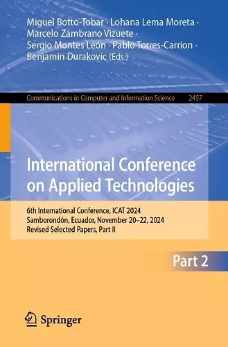 International Conference on Applied Technologies cover